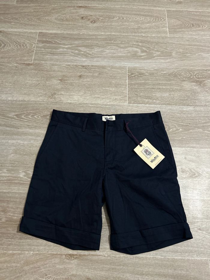 Short Chino bleu marine Kiliwatch Gustave satin 29US 37FR (S)