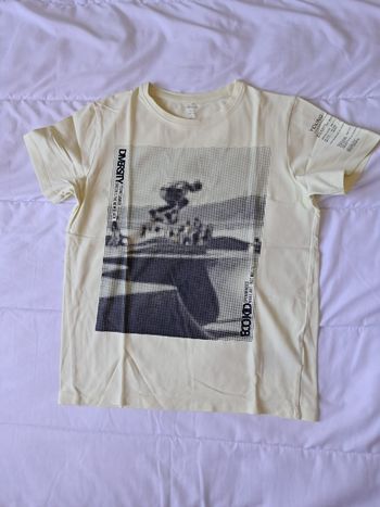 T shirt jaune skate 12 ans