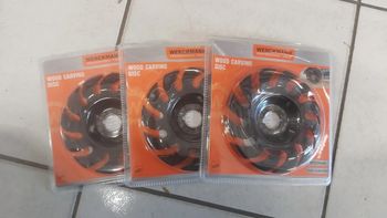 Lot de 3 Disques de Sculpture sur Bois pour Meuleuse 125mm