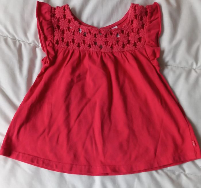 Top sans manche rose okaïdi t4