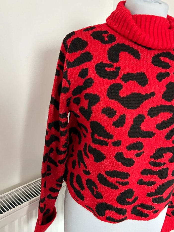 Pull Colynn rouge noir style Ladybug - photo numéro 5