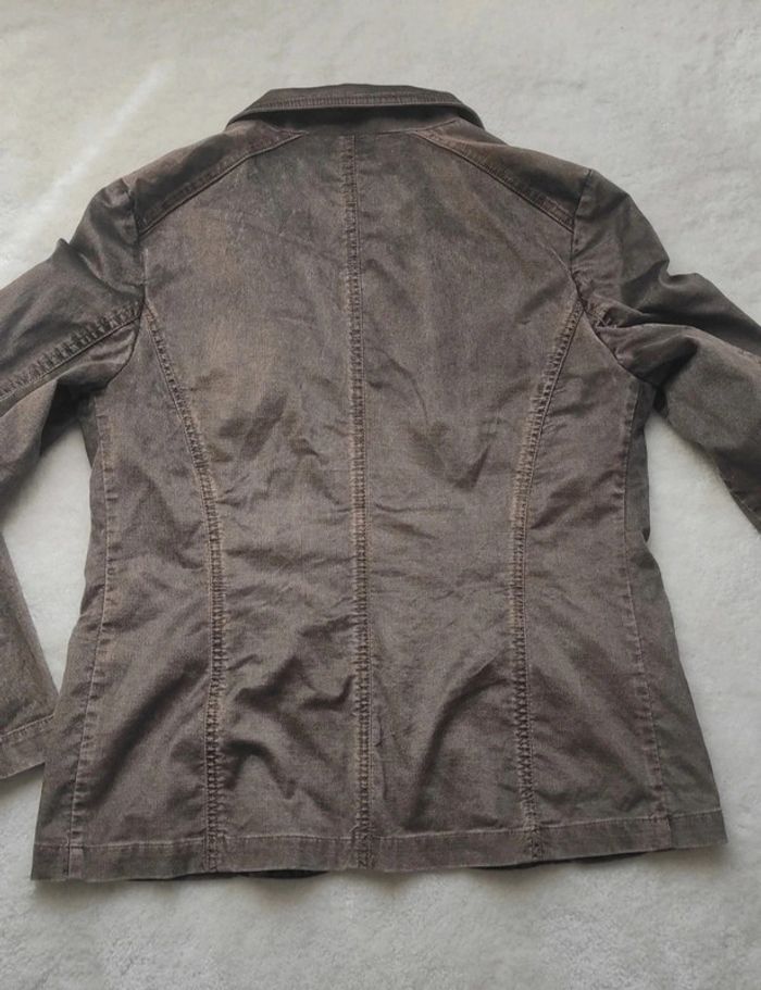 Veste blazer en velours marron Saint Hilaire 42 - photo numéro 3