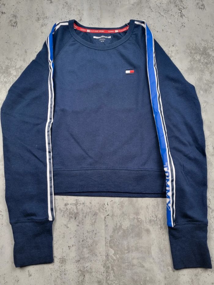 Crop top Tommy Hilfiger bleu marine S Femme (mesures en photos) - photo numéro 3