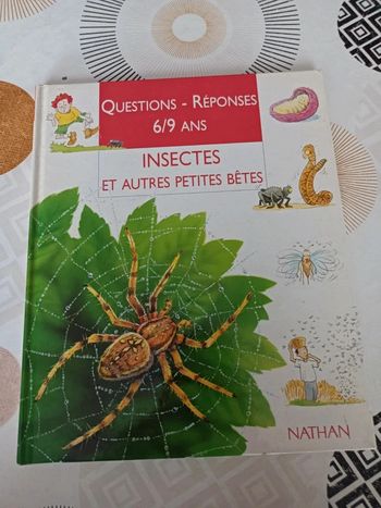 Livre Questions - Réponses 6/9 ans_ Insectes et autres petites bêtes / Édition : Nathan en bon état
