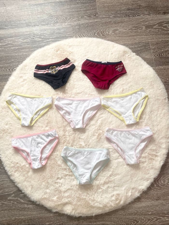Lot de 8 slips fille 4-5 ans