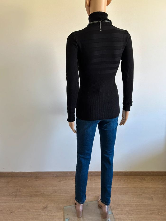 Pull noir à col roulé Morgan taille S bon état - photo numéro 10