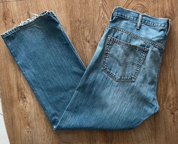 Jean/pantalon levi's 569 délavé (coupe ample) pour homme, taille W 38 L 34 (48 taille française) - photo numéro 3