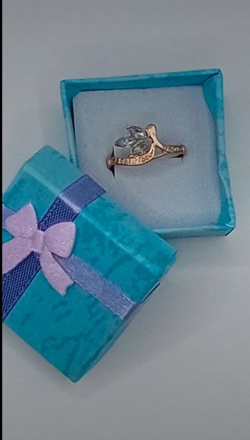 Bague Fleur Titane et Zircons Taille 58 neuve