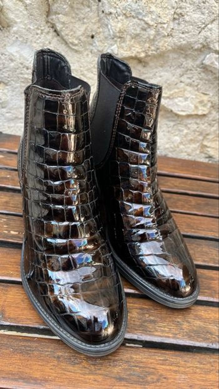 Chaussure Chelsea croco - photo numéro 4