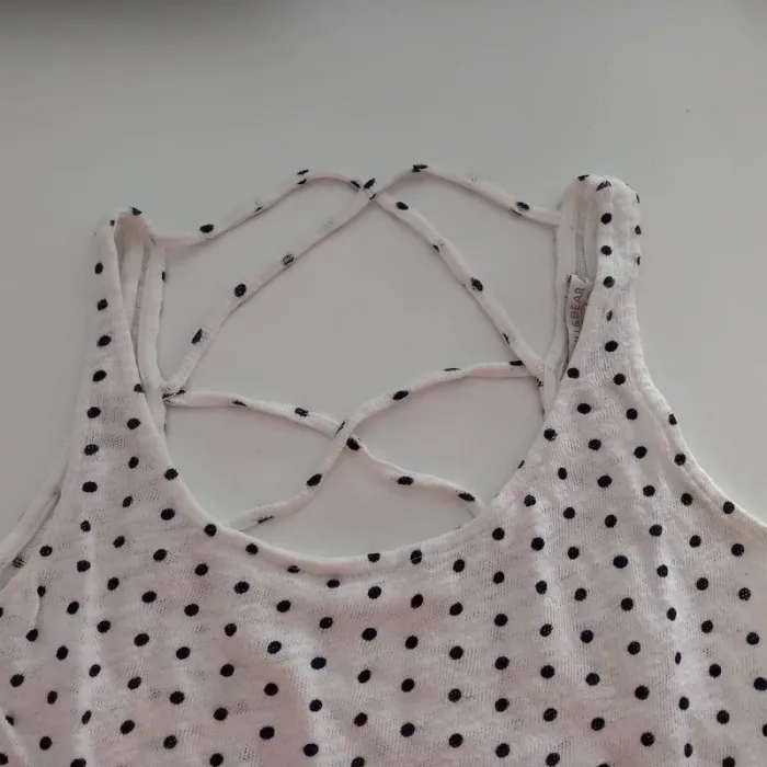 Débardeur à pois Pull&Bear - photo numéro 3