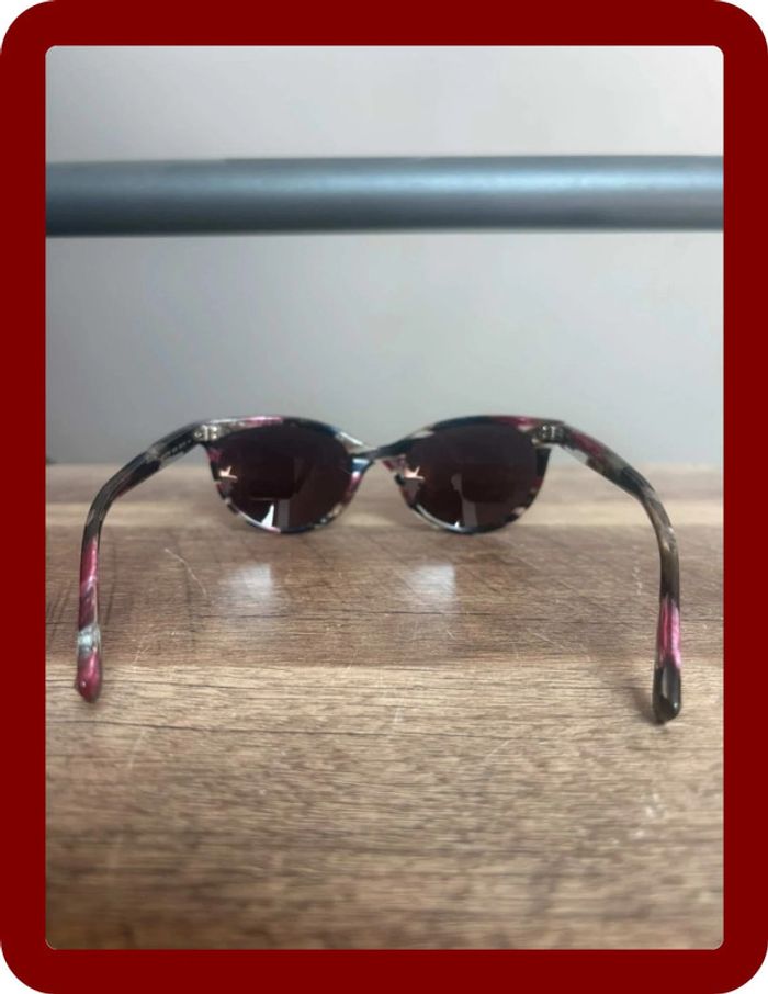 Lunette de soleil Valentino année 2000 nuance de noir de gris de violet - photo numéro 7