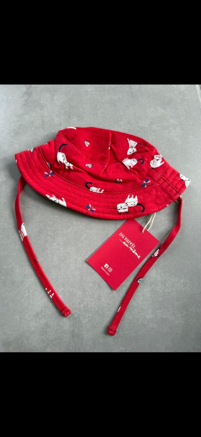 Chapeau avec ficelle mixte 1/3 mois - photo numéro 9