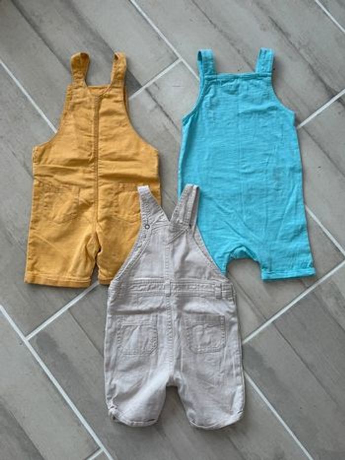 Lot 3 salopettes shorts garçons 24 mois - photo numéro 10