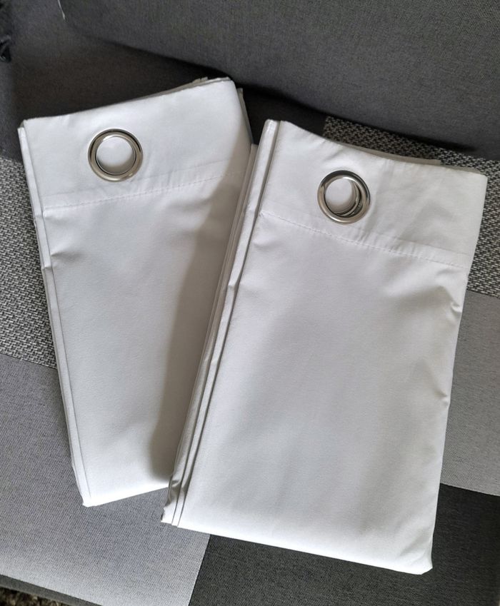 Lot de 2 rideaux occultants et isolants à œillets, neufs - photo numéro 8