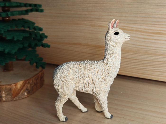 Schleich lama blanc Figurine Animal de la savane - photo numéro 3
