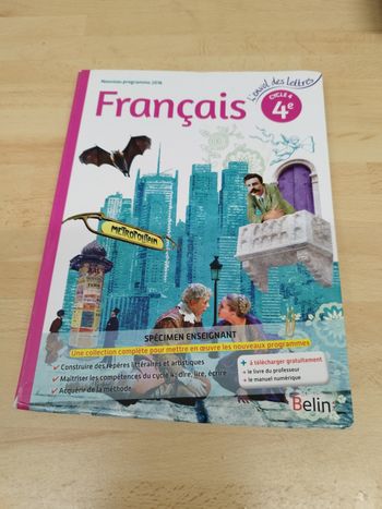 Manuel scolaire de français 4eme