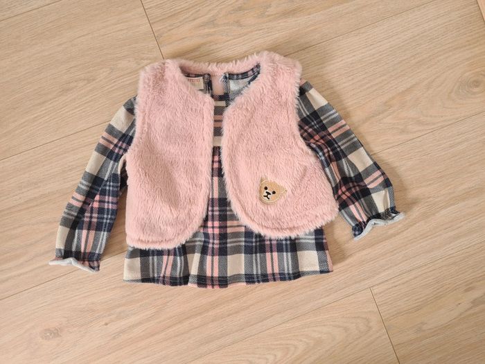 Tunique et boléro tout doux rose