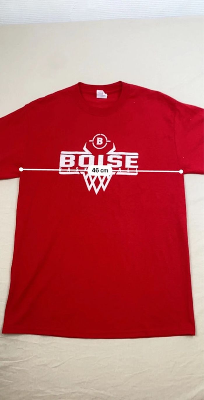 T-shirt Boise Basketball Rouge – Sport USA – Homme M - photo numéro 7