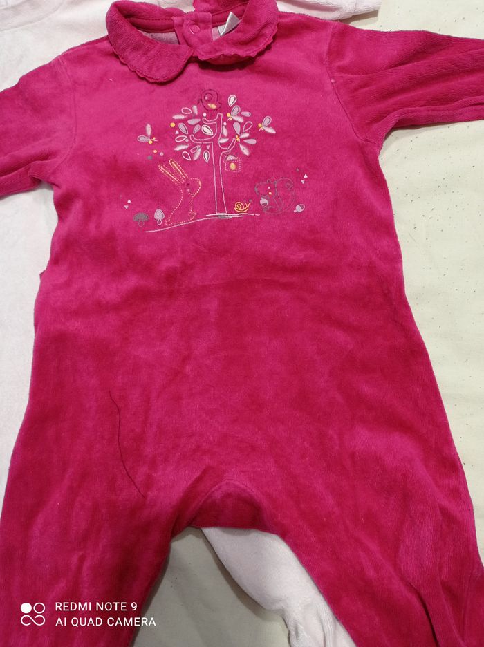 lot de 2 pyjamas une pièce 9 mois ref R41 C6