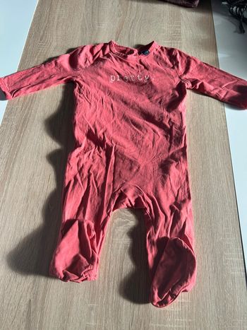 Pyjama coton rose 9 mois
