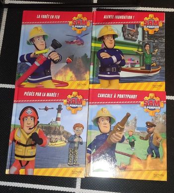 Lot 4 livres Sam le pompier