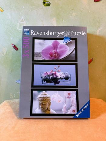 Puzzle Triptyque Ambiance zen 3 x 500 pièces