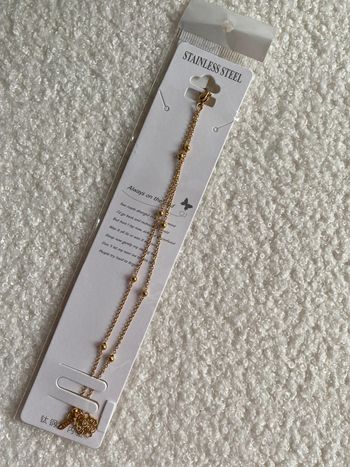 Bracelet boules doré