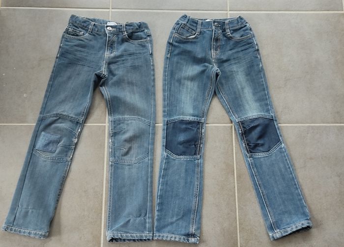 Lot 2 Jeans réglables Vertbaudet 9 ans - photo numéro 2