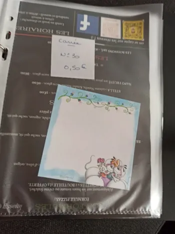 Feuille Diddl carrée 30 0,50€