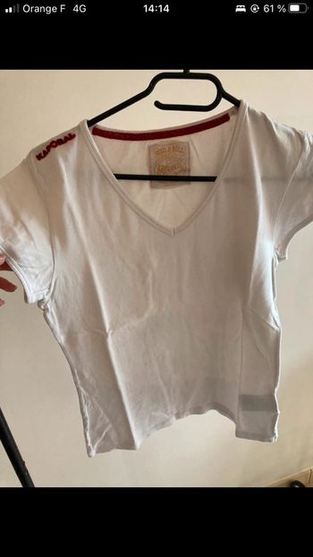 T-shirt blanc femme kaporal