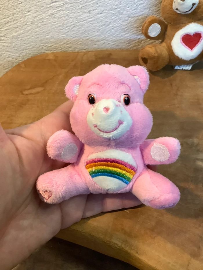 Duo mini peluches bisounours care bears vintage Quick - photo numéro 2