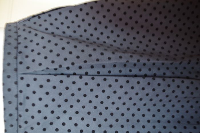 Naf Naf -Jupe à pois Bleu marine T 42 - photo numéro 2
