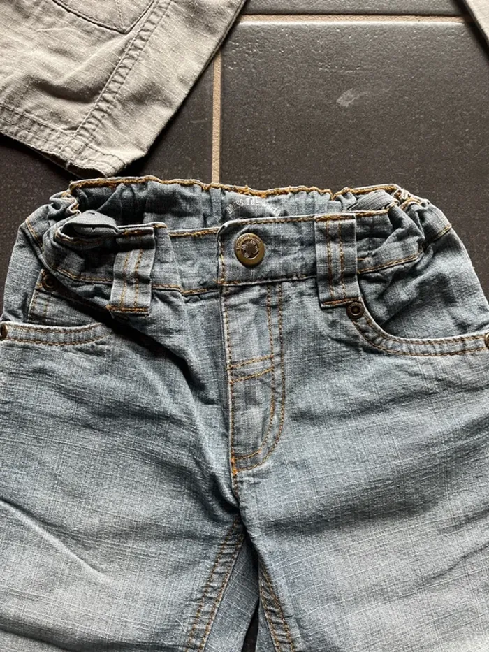 Lot 4 pantalons gris kaki beige bleu - photo numéro 2