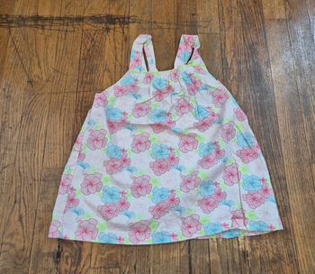 Top fille à bretelle blanc imprimé floral sergent major Taille 11 ans