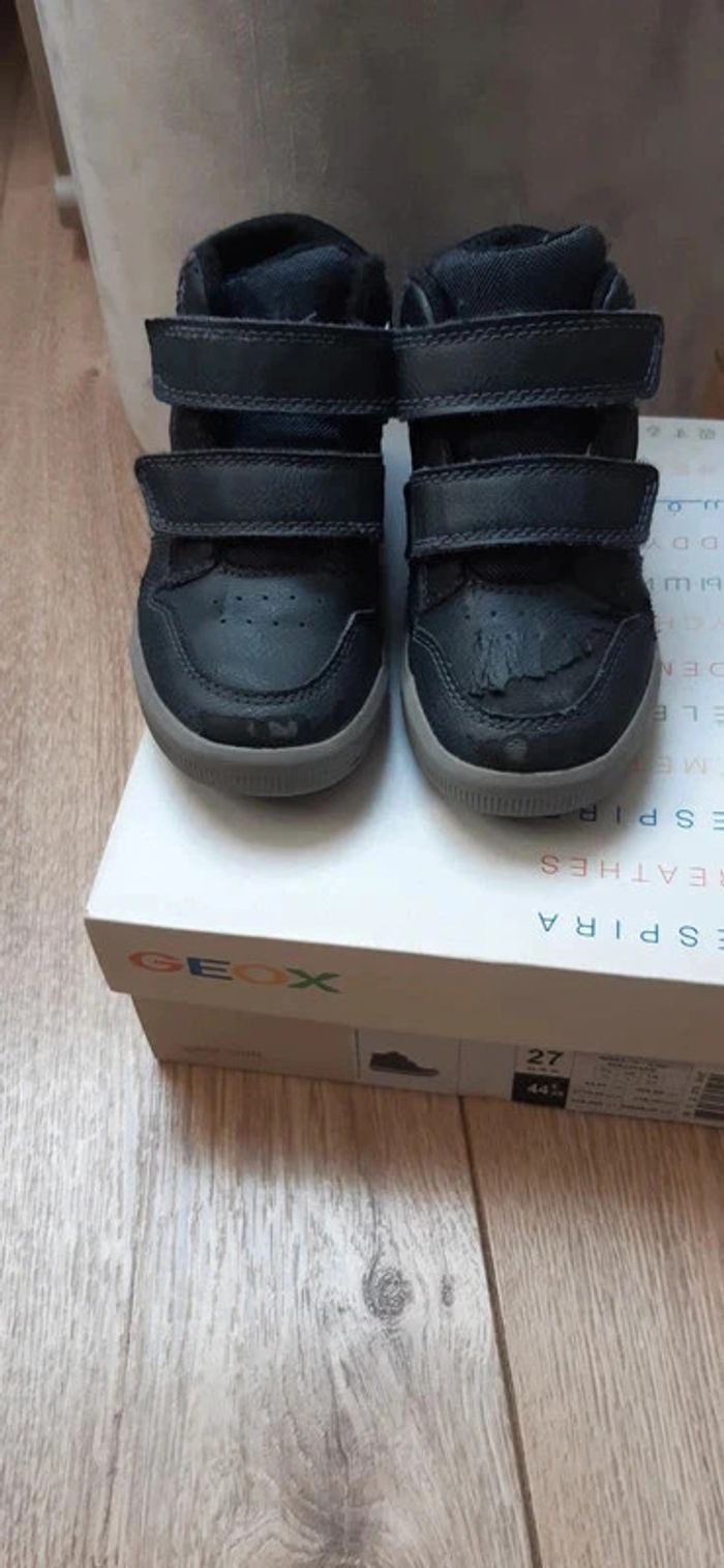 Chaussures geox grise/rouge pointure 27 - photo numéro 3