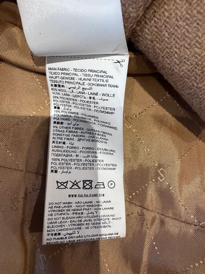 Manteau mi-long en laine Salsa - photo numéro 9
