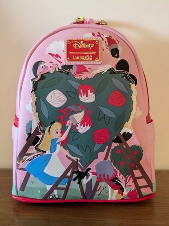 Sac à dos Loungefly Alice aux pays des merveilles coeur