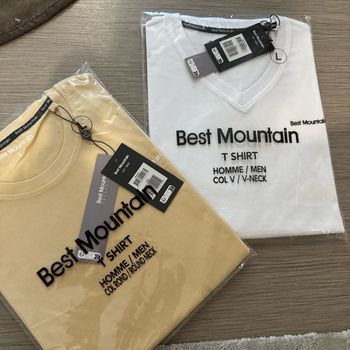 Deux tee shirt best mountain neuf taille l