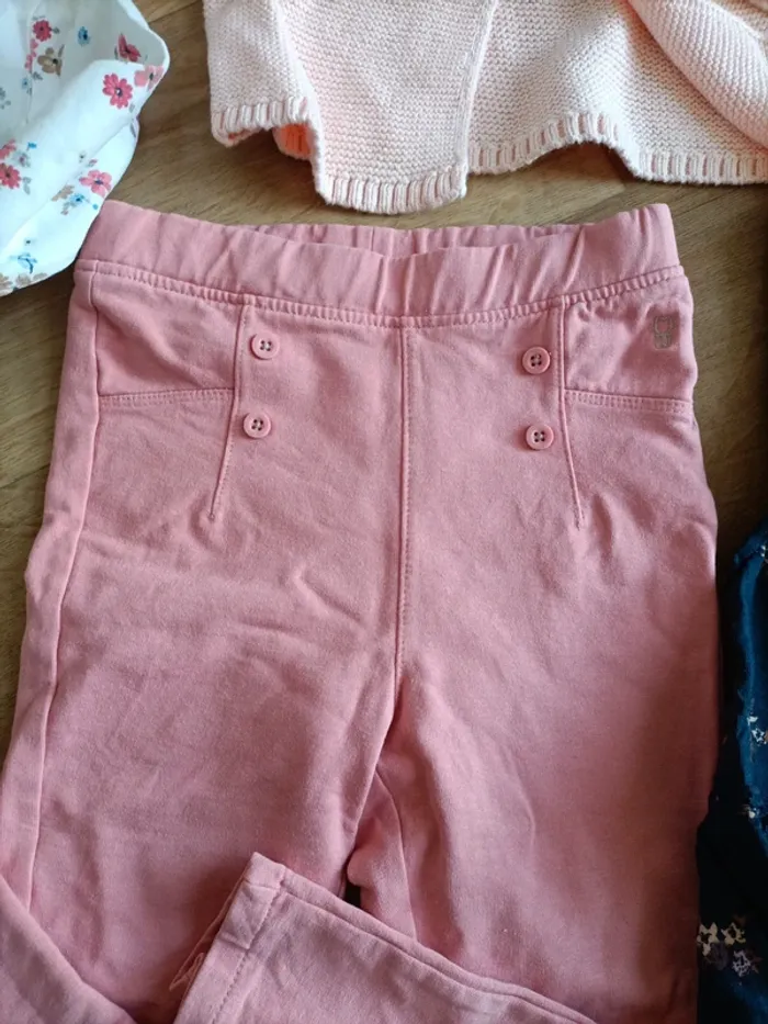 Ensemble t-shirt manches longues gilet pantalon et tunique 24 mois - photo numéro 7