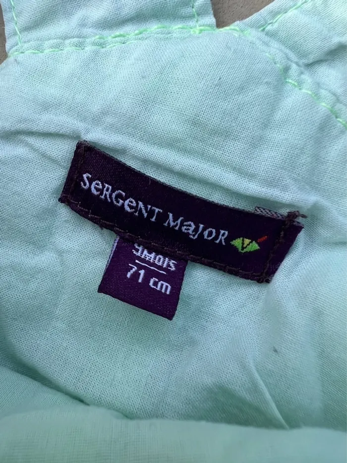 👶 Adorable salopette verte - Sergent Major - 9M 👶 - photo numéro 4