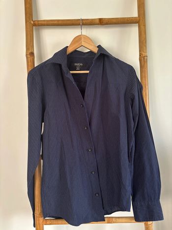 chemise à rayures noire et bleu marine smog taille S