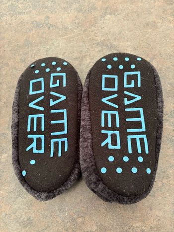 Pull plaid et chausson garçon