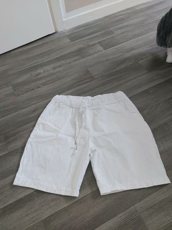 Short blanc élastique taille L neuf