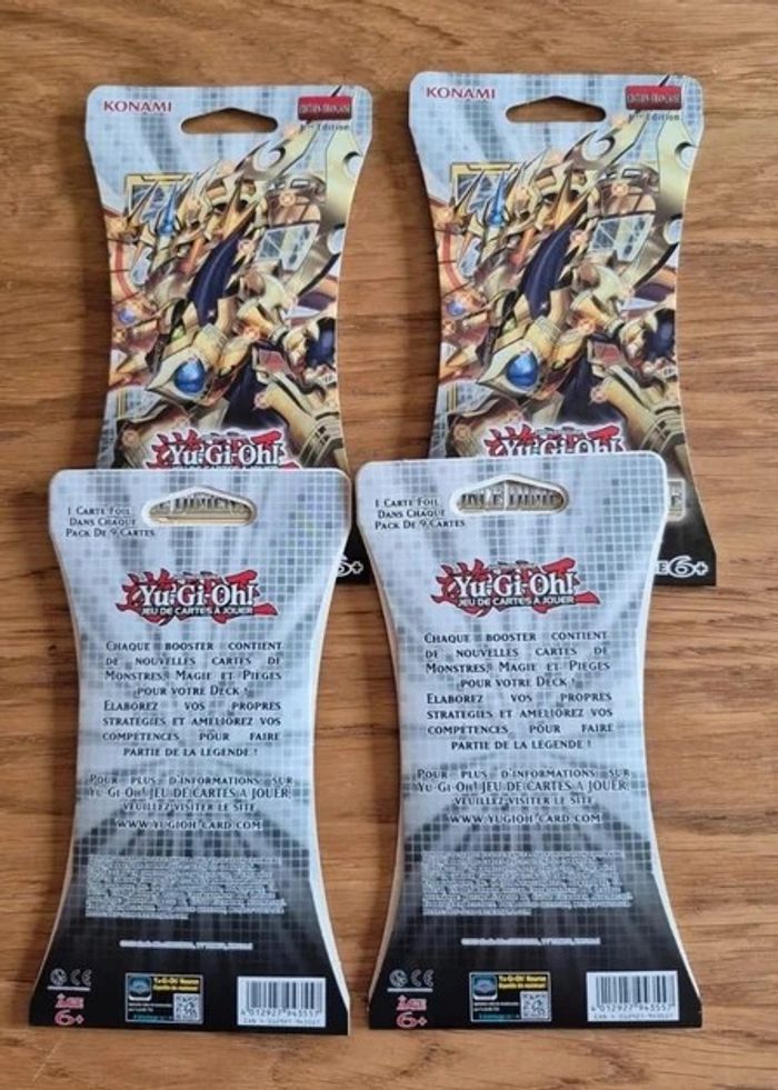 Lot de 4 x Yu-Gi-Oh! Booster de 9 cartes sous blister : Force Dimensionnelle - photo numéro 2