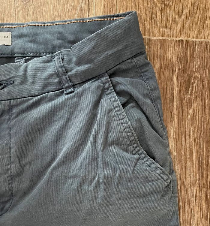 Bermuda bleu gris Zara 13/14 ans - photo numéro 4