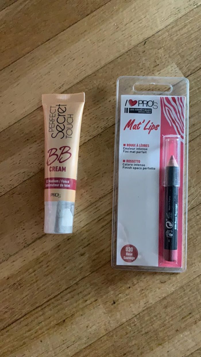 lot BB crème et crayon à lèvre