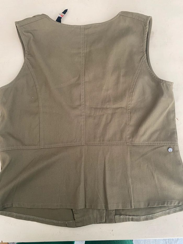 Blouse modèle gilet kaki - photo numéro 6