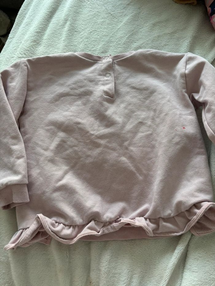 Pull rose intérieur molletonné - photo numéro 4