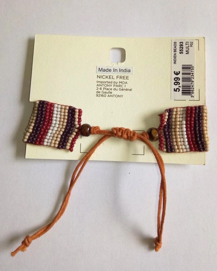 Bracelet brésilien en perles MOA neuf - photo numéro 2