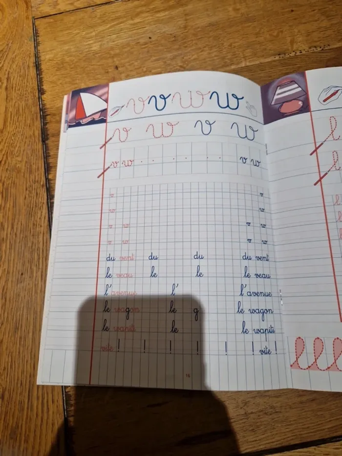 Cahier d'écriture pour gaucher - photo numéro 5